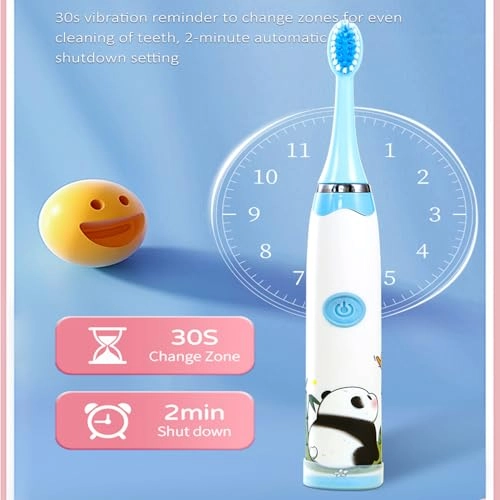 Sonic Electric Toothbrush - 4 Modes 3 Brush Heads Rechargeable