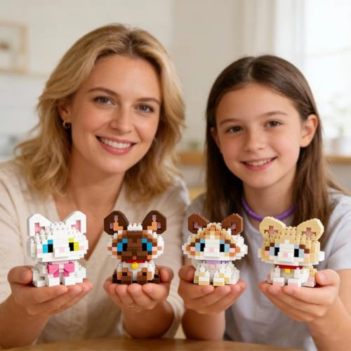 Cat Building Blocks - 4 pcs