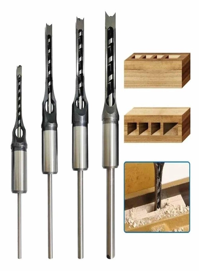 UPTODATETOOLS Square Hole Drill & Mortising Chisel Set