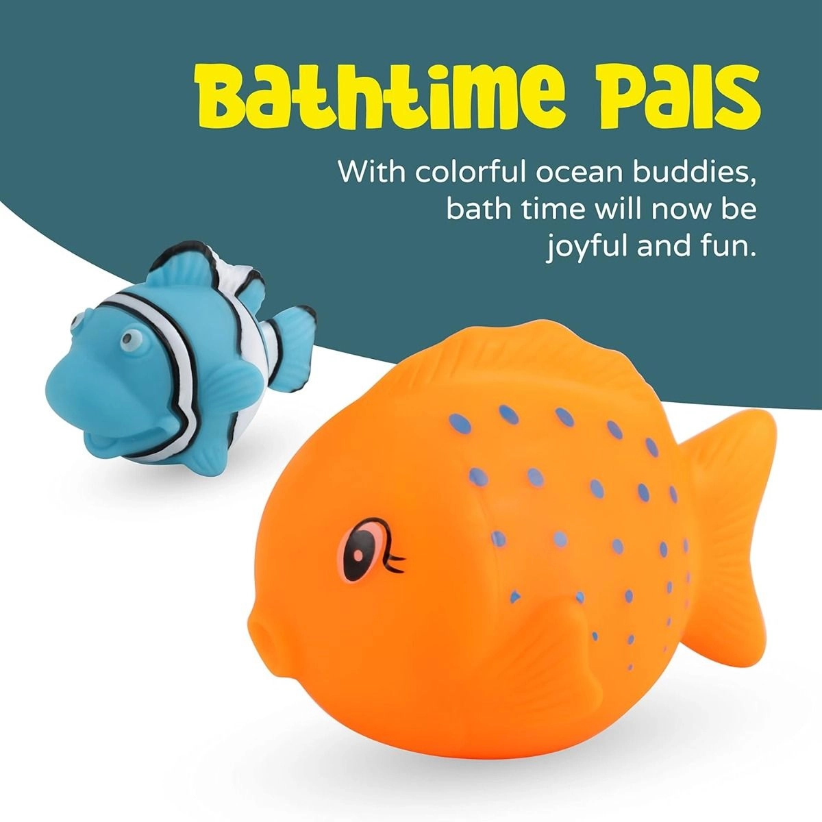 Sea Animals Baby Bath Toys - Multi Colour 1+
