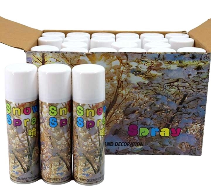 Lavish LLC White Foam Snow Decorative Party Spray - 24 Pcs