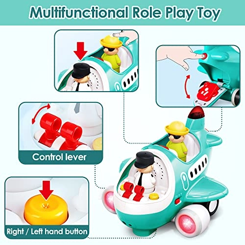 Toddler RC Plane - Remote Control Musical Light & Sound