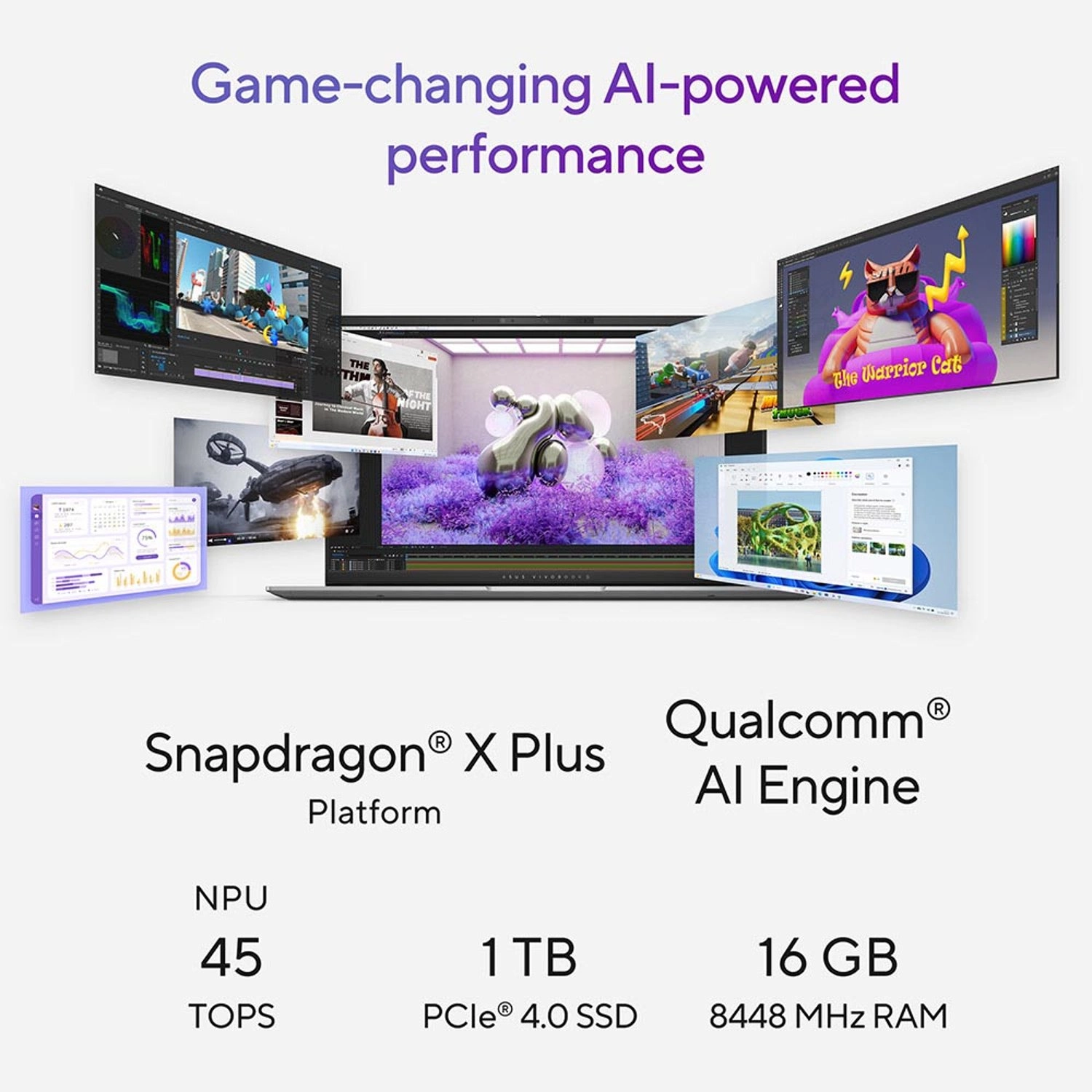 Vivobook S 15 - 15.6'' 1TB 16GB Snapdragon X Plus