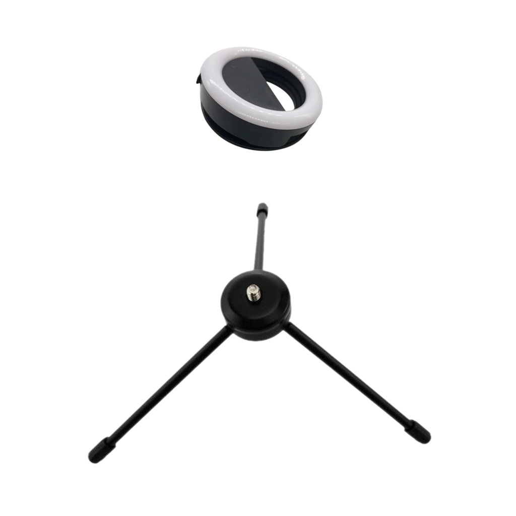 PUSPMALA ENTERPRISE LLP LED Ring Flash Fill Light - 85mm + Tripod Stand - Metal
