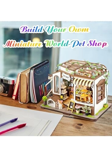 Miniature Pet Shop - High-Quality Wood LED lights