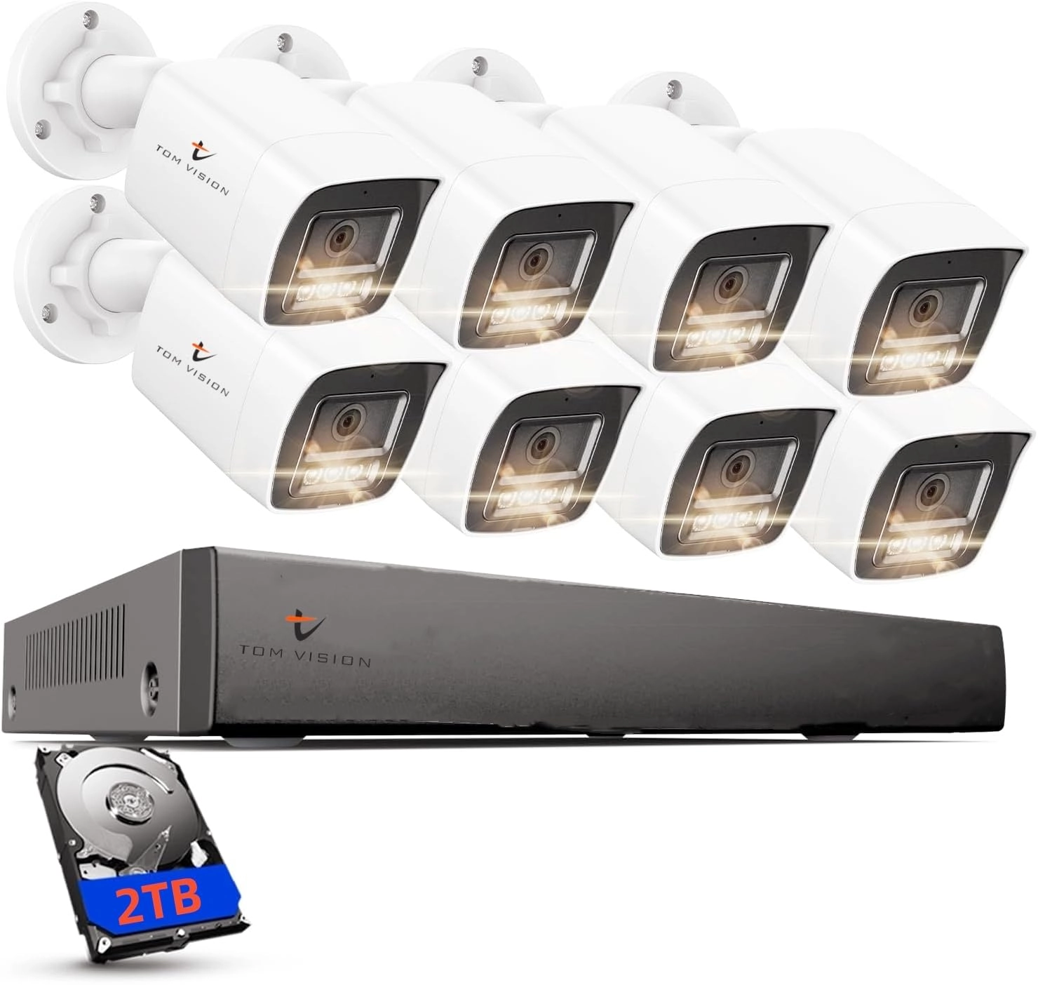 TOMVISION 8CH8BKIT2TB