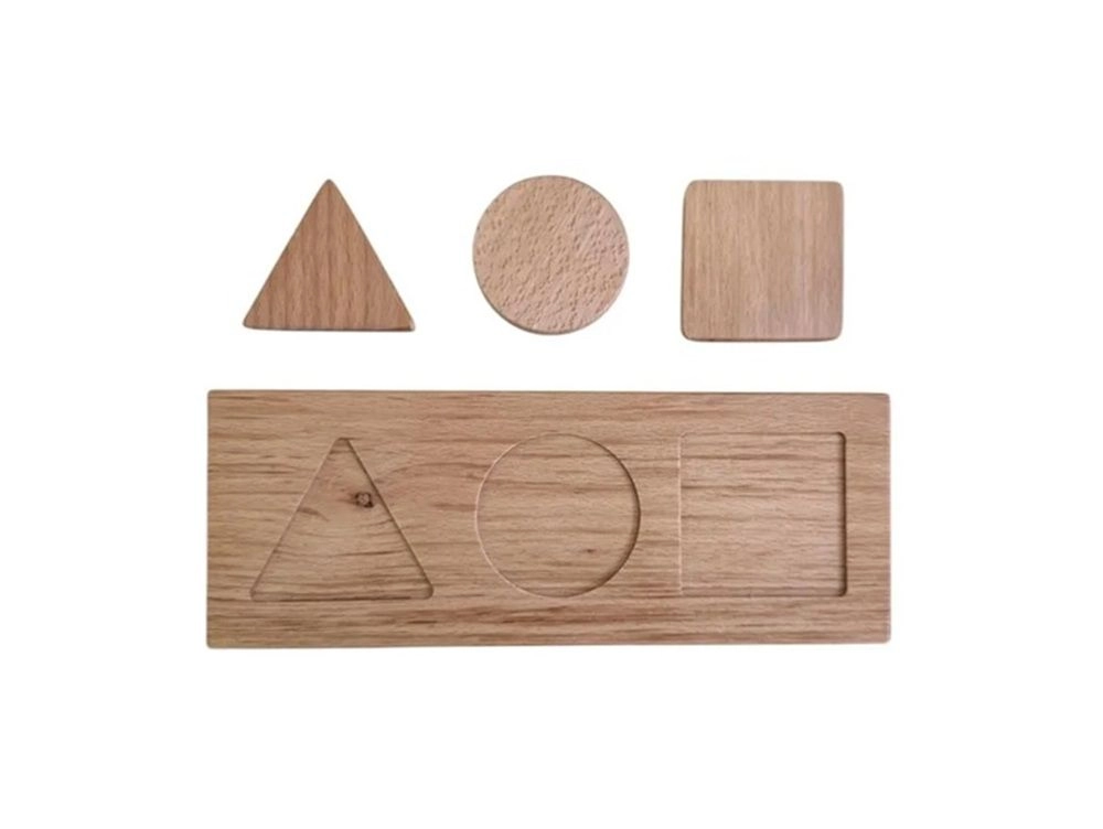 Wooden Shapes Strip - Suitable for 12 months and above 4 pieces