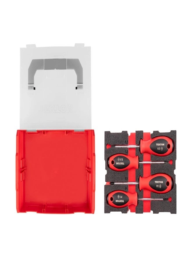 Phillips and Slotted Screwdriver Set (4 Pcs)