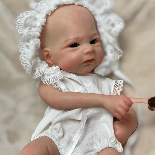 Reborn Baby Doll - 33 cm Silicone Eyes Open Ages 3+