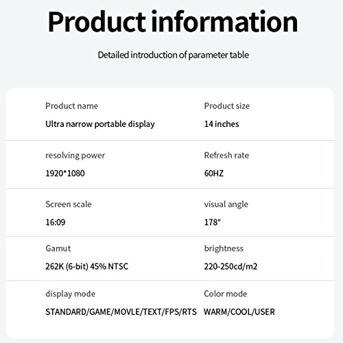 Portable Monitor - 14 Inch 1920x1080