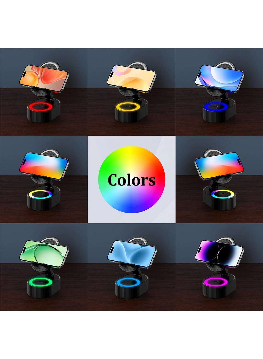 5-In-1 Bluetooth Speaker - 3000mAh Rotatable 300°