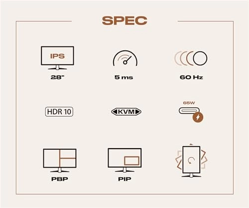 JN-IPS282UHDR-C65W - 28 Inches 3840x2160