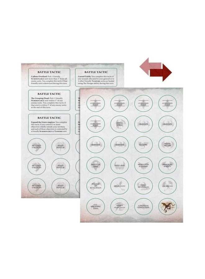 Age Of Sigmar Soulblight Gravelords Warscroll Cards: 2023 Edition