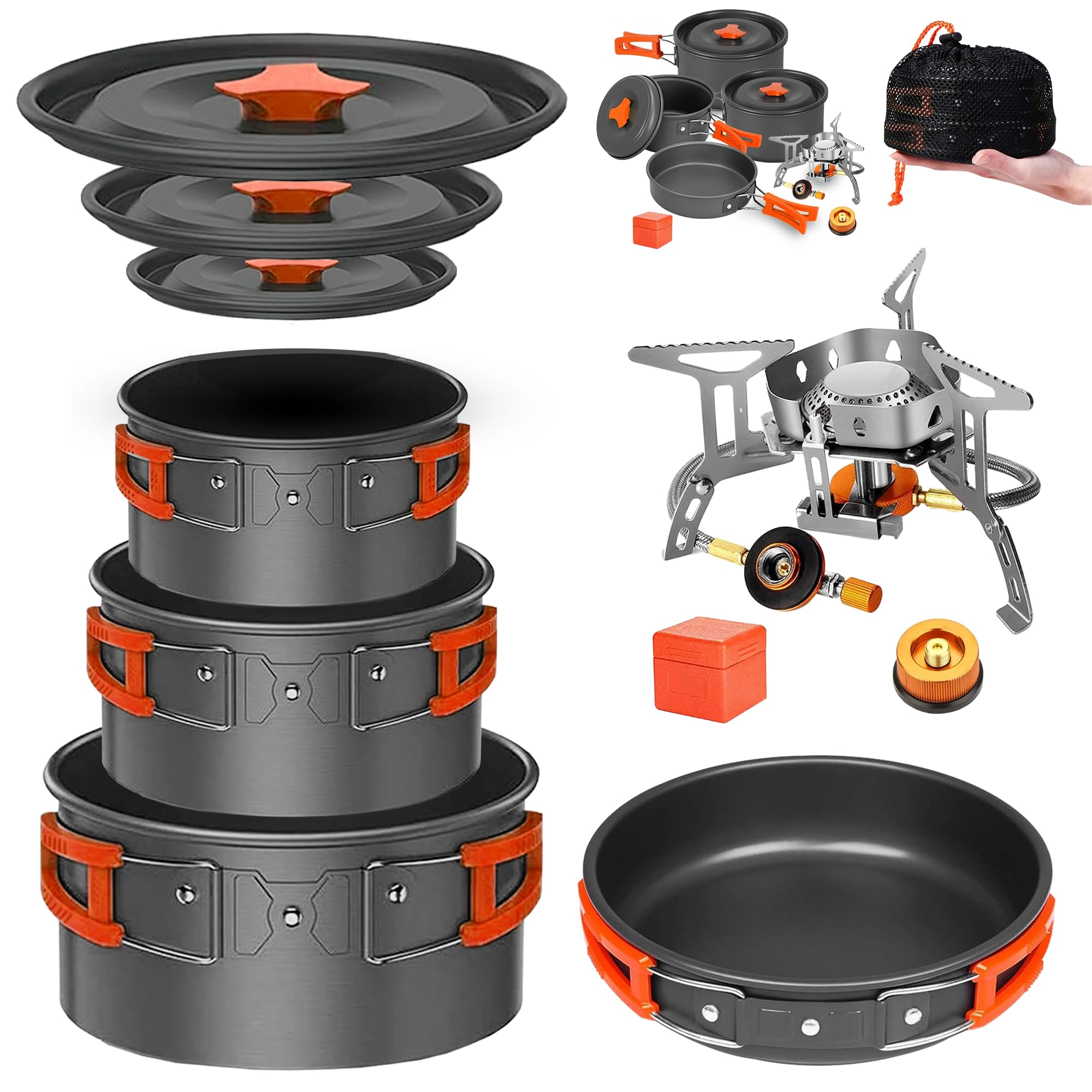 Smokey Camp Camping Cookware Mess Kit - 11 piece(s)