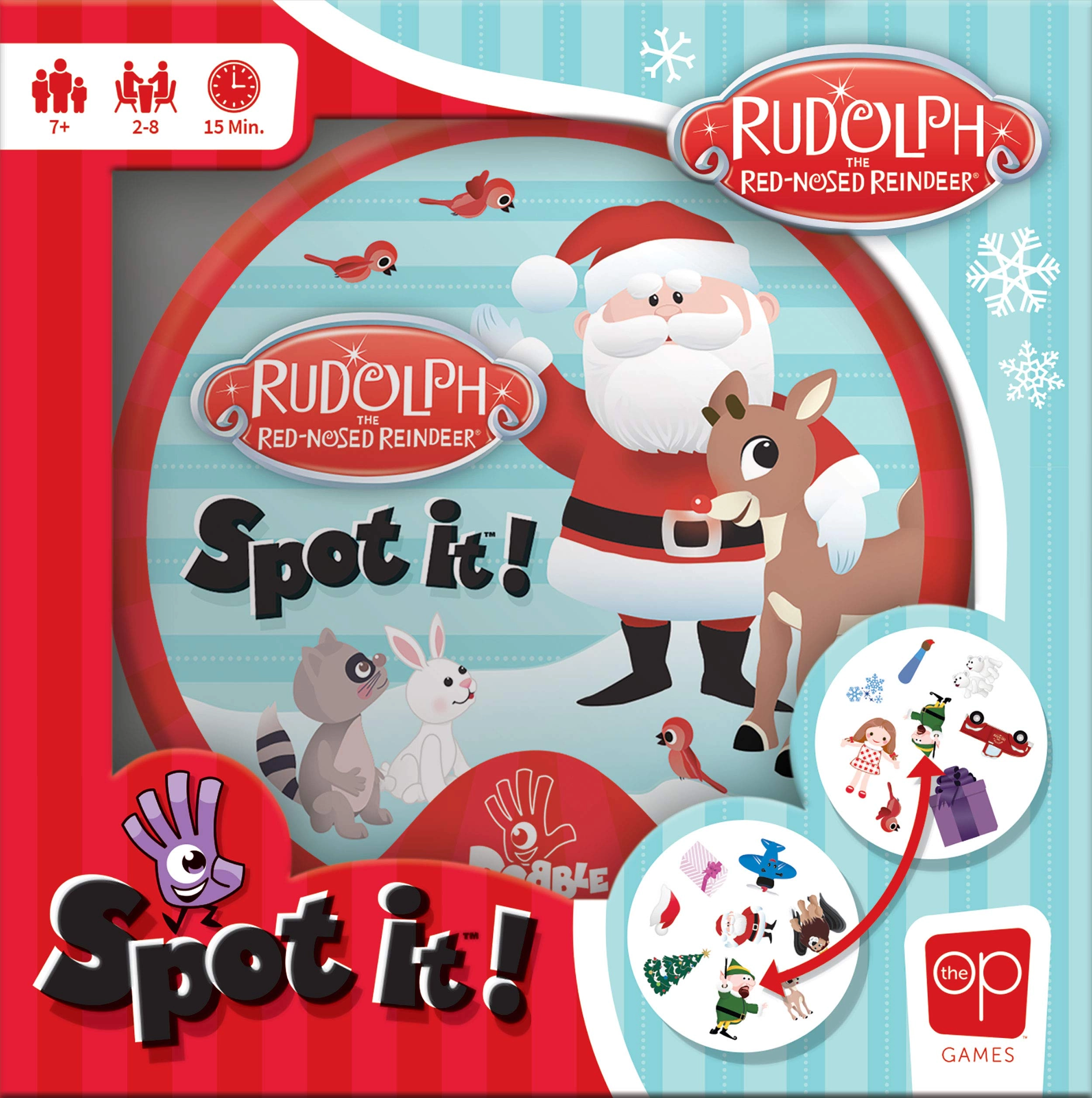 USAopoly Spot It! Rudolph - Card Game