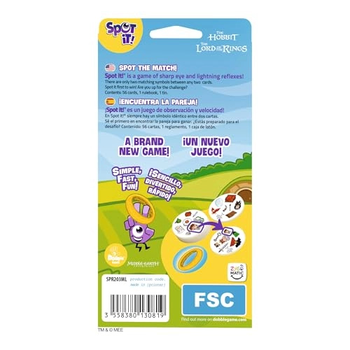 Spot It!: The Lord of The Rings - Card Game