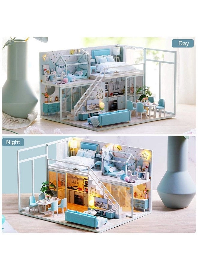 DIY Dollhouse Miniature Kit - 3D Wooden with Furniture