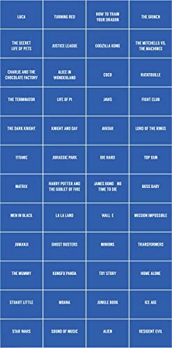 Guess The Name of The Movies - 48 piece(s)