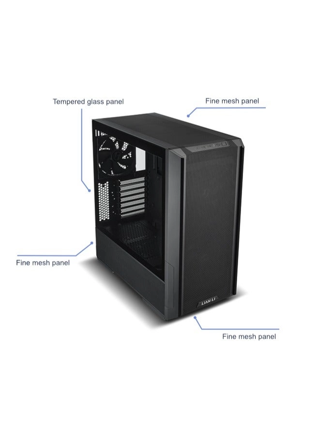 LANCOOL 216 - tempered glass side panel mid-tower