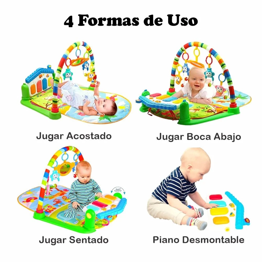 Baby Play Gym Piano Mat - Pink Newborn up to 12 months