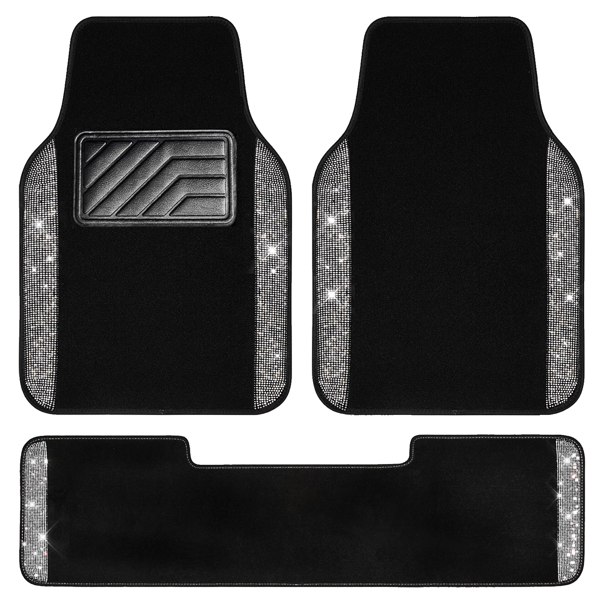 Bling Diamond Car Mats - 4.0 Count Universal Fit