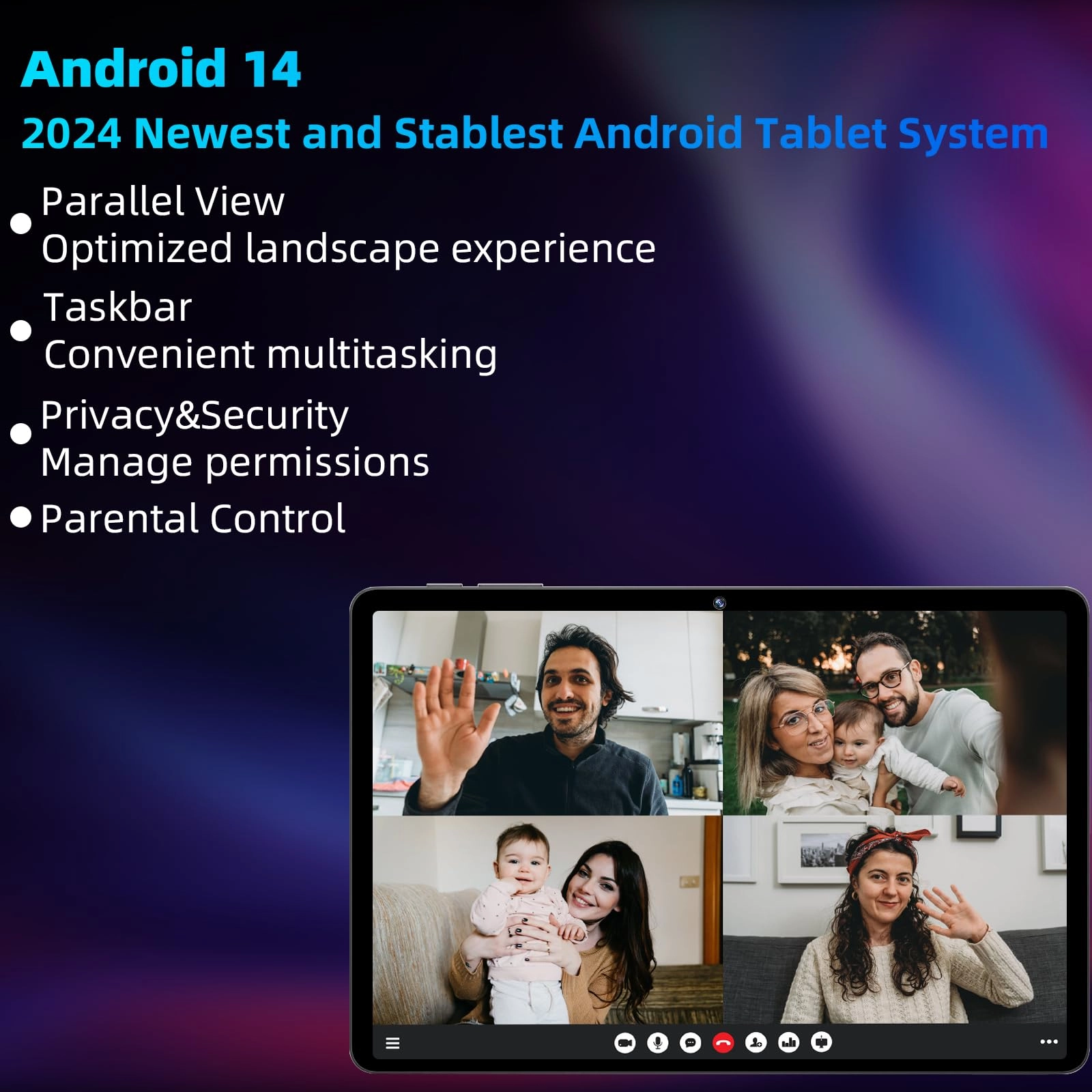 Android 14 Tablet - 64GB 10.1"
