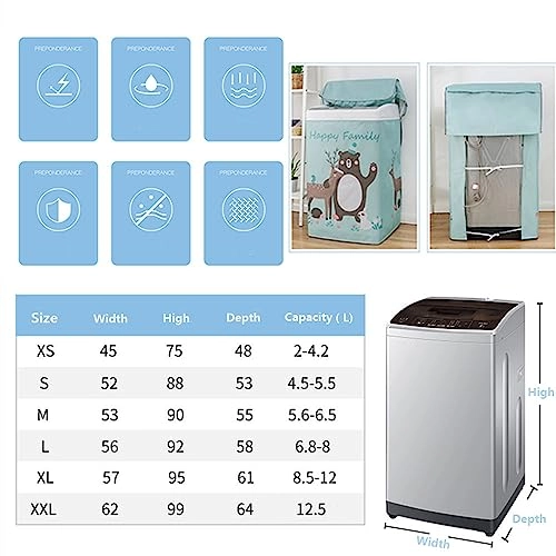 Washing Machine Cover - S 4.5~5.5KG Panda 5