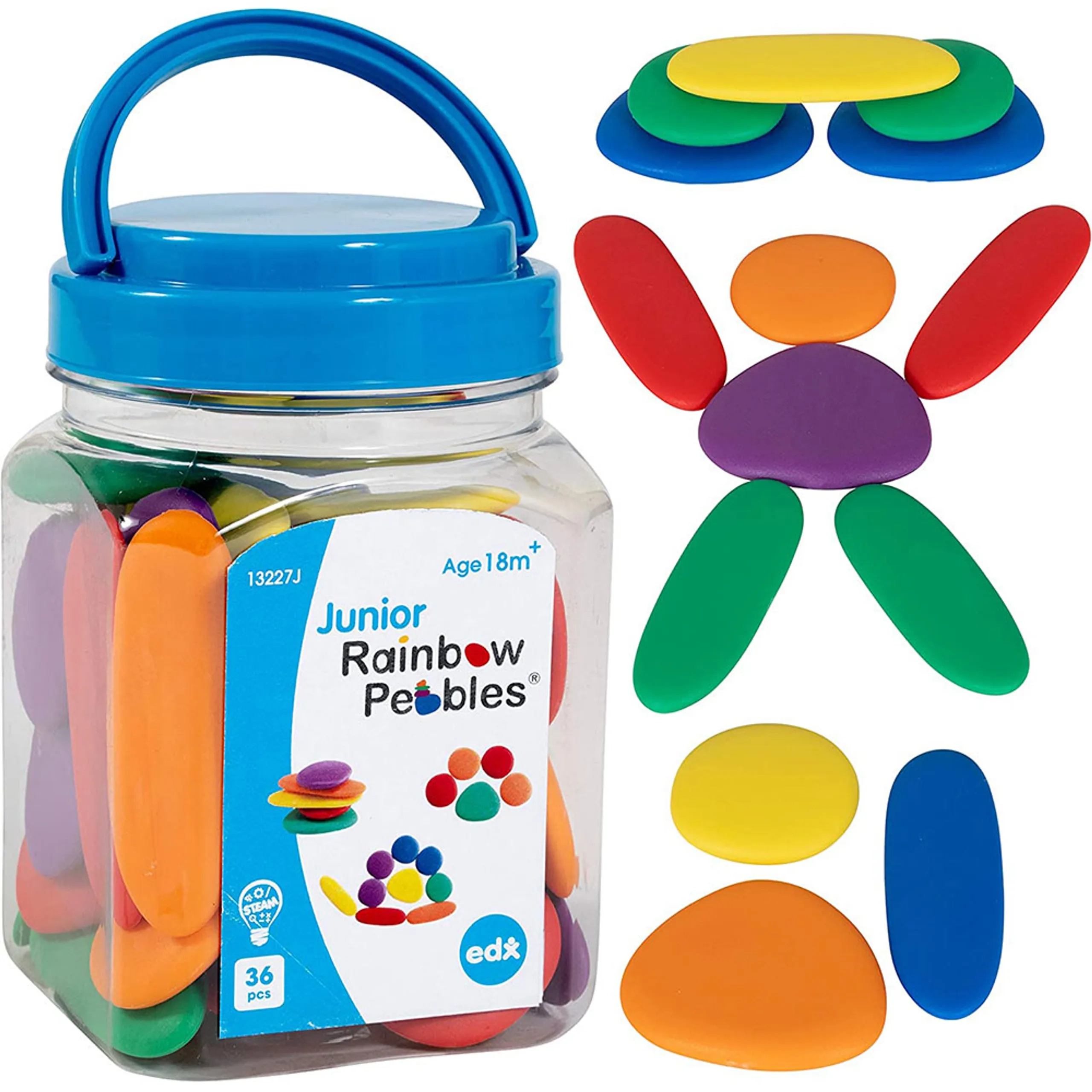 Rainbow Pebbles - Suitable for 3-99 years 36 piece(s)
