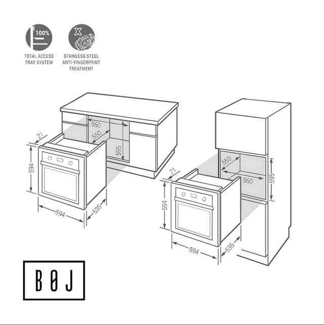 OVG 6060BX 60cm Gas Oven