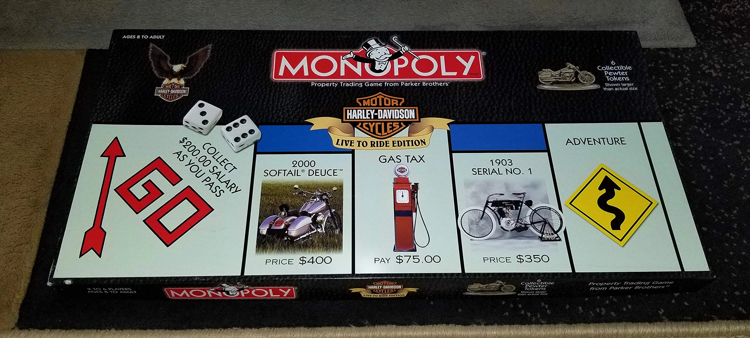 USAopoly Monopoly: Harley-Davidson Live to Ride Collector's Edition