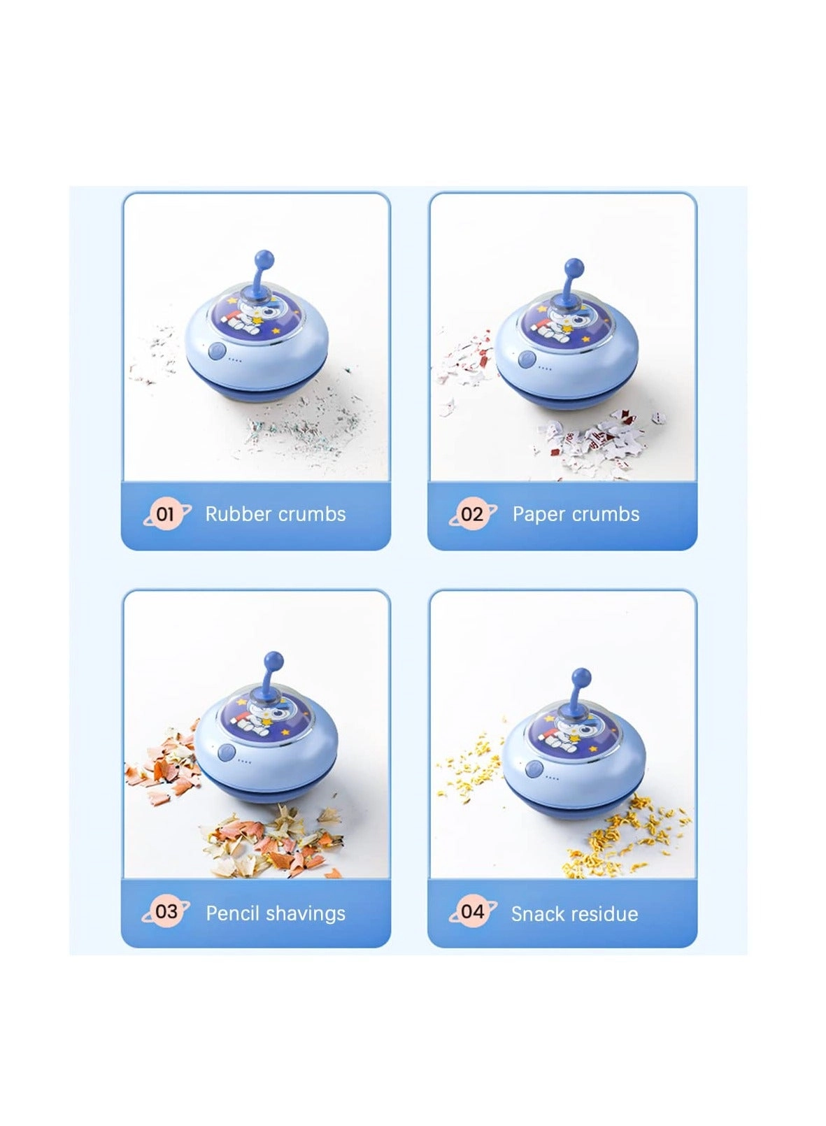 Mini Vacuum Cleaner - Detachable USB Charging