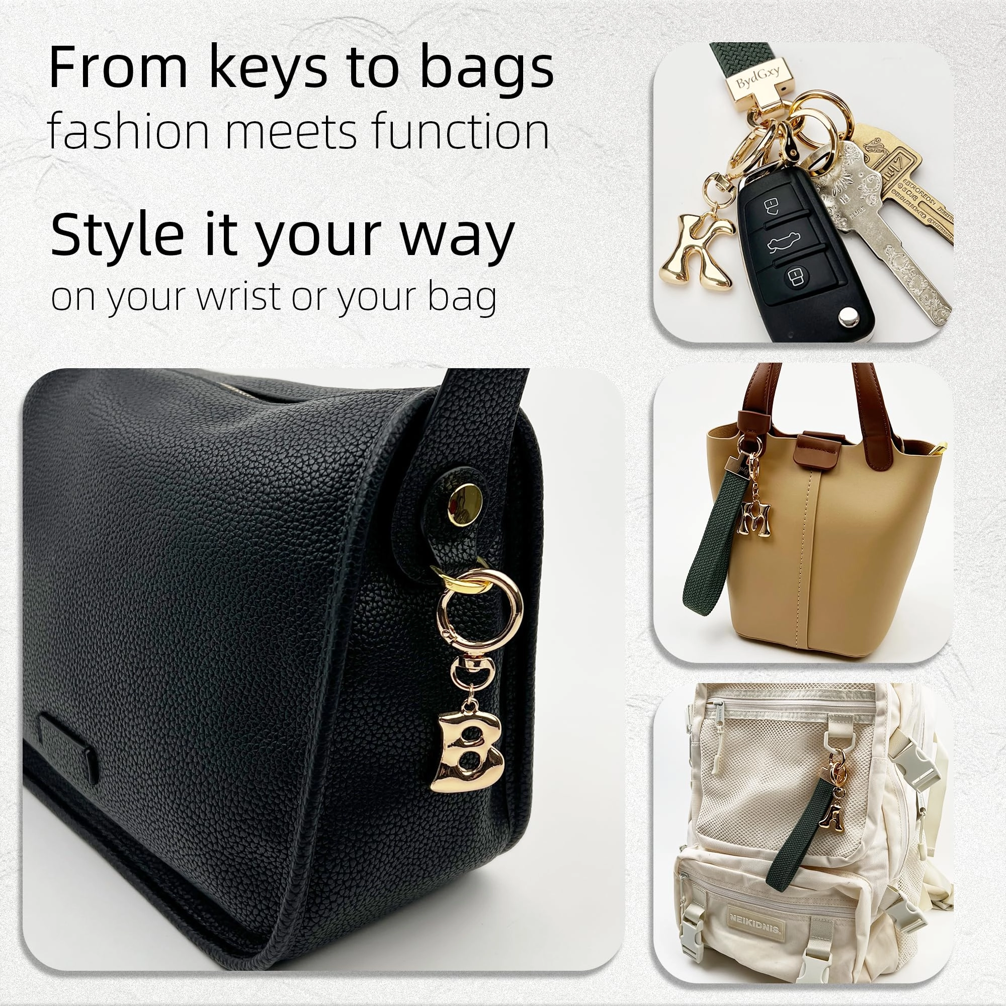 Initial Keychain - Letter