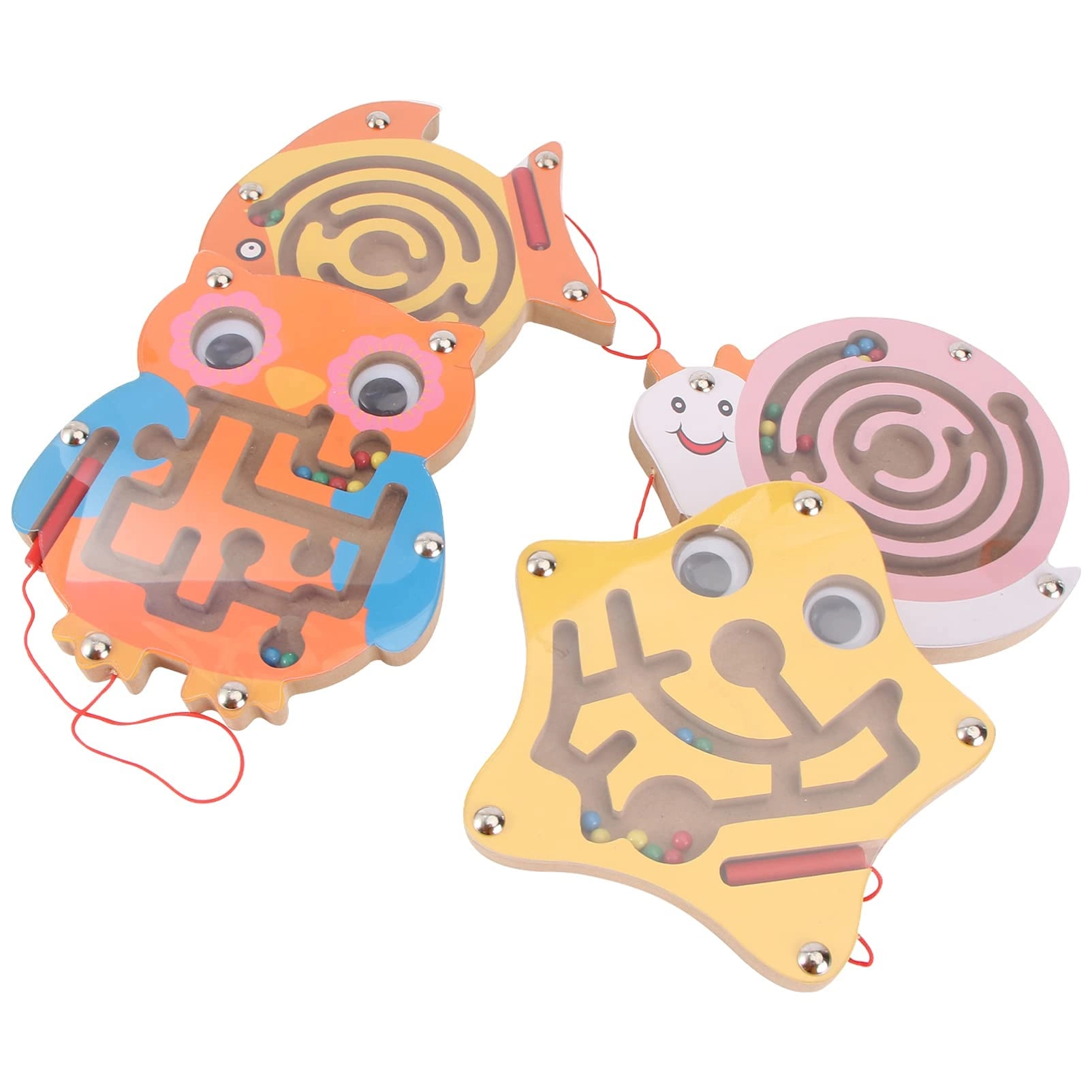 MOONT Wooden Maze Toy - 4 pieces