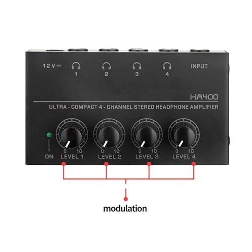 Headphone Amplifier - 4 Channel High Power US Plug