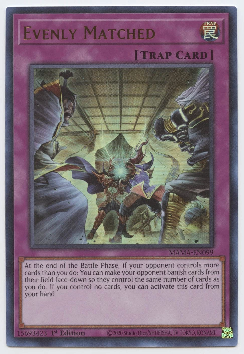 Yu-Gi-Oh! Evenly Matched MAMA-EN099 - 1st Edition