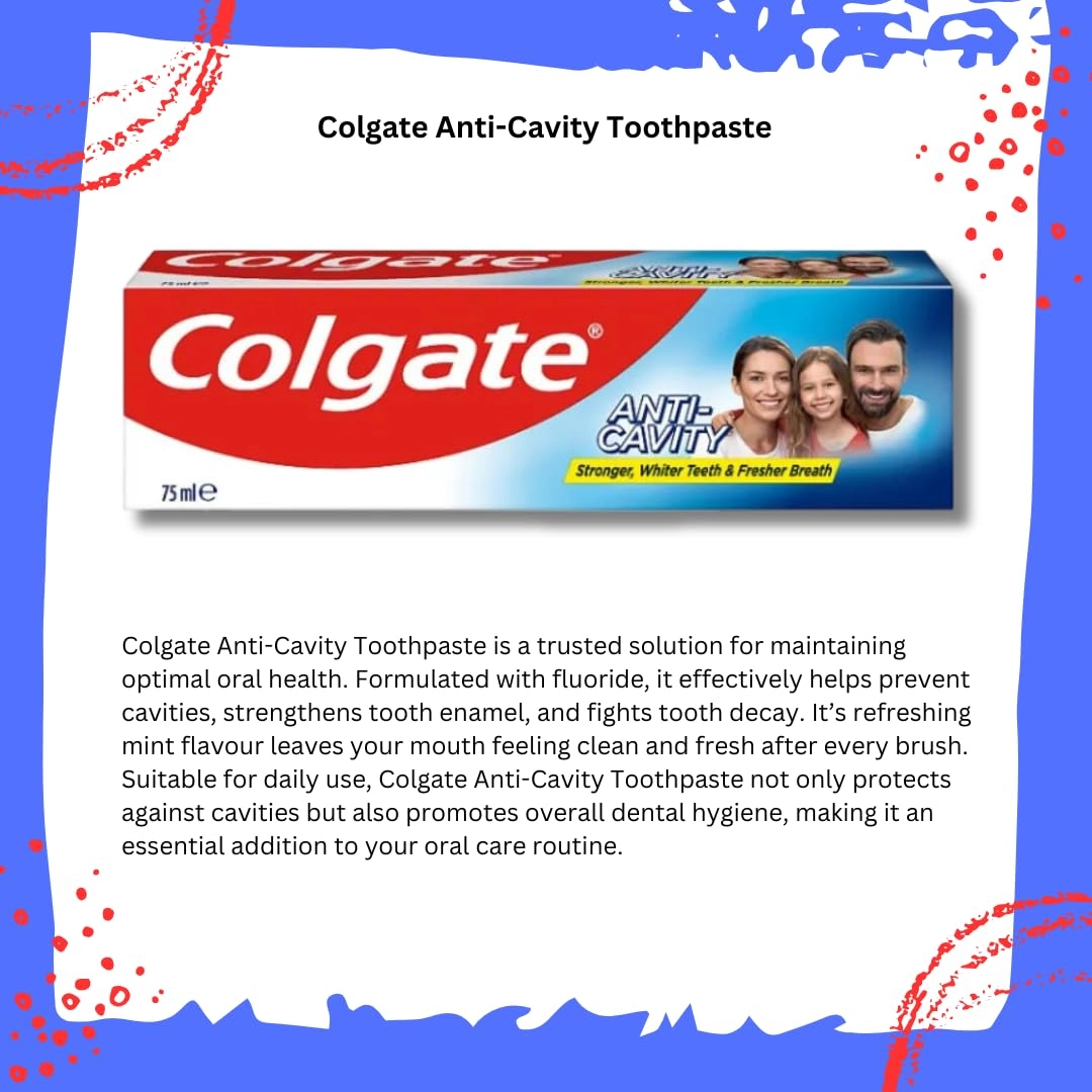 Anti-Cavity Toothpaste - 150.0 millilitre Adult Paste + Premier Clean Toothbrush + Crystal Mint Flavoured Dental Floss