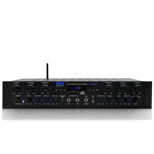 Pyle PTA66BT - 6 Channel 600 WATT
