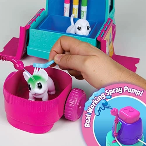 Scribble Scrubbie Pets Grooming Truck - 12 Washable Animal Figures Pack