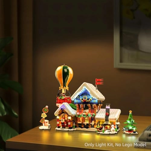 LED Lighting Set for Lego 10339 Santa Post Office - Continuous Light Kit Without Stones