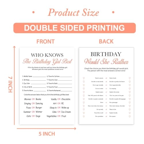 Would She Rather + Who Knows The Birthday Girl Best