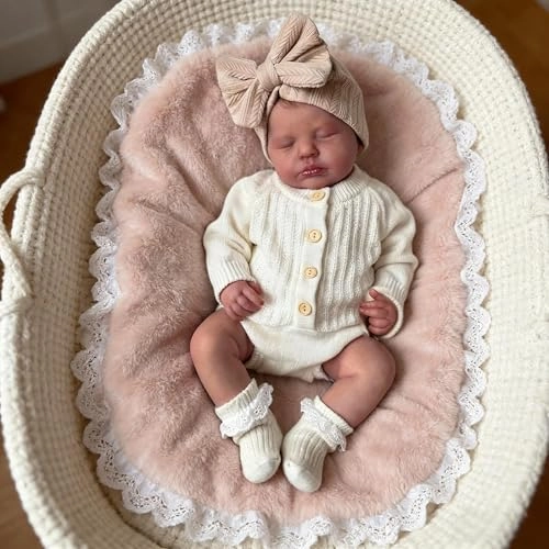 LOULOU Reborn Baby Doll - 20 Inch Vinyl Girl Ages 3+