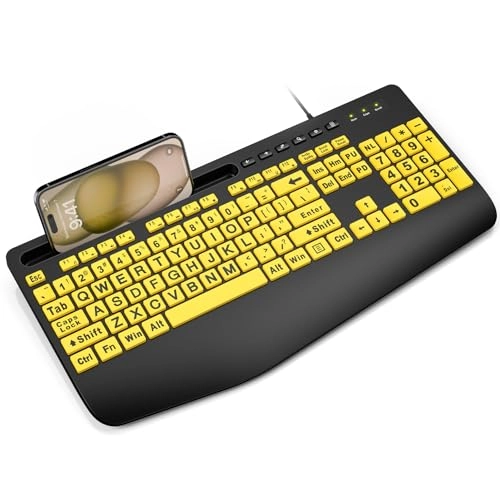 Large Print Backlit Keyboard - Standard Wired
