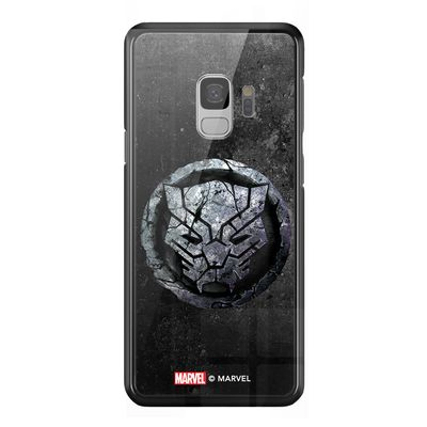 Marvel Black Panther Symbol Back Case for Galaxy S9