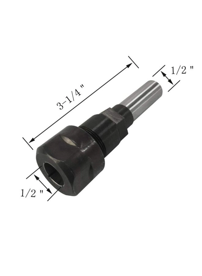 Router Bit Collet Extension - 1/2-Inch Shank 3-1/4 Inch