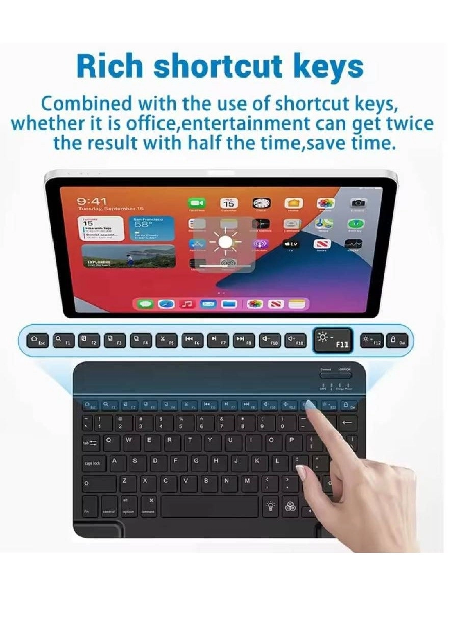 10-Inch Ultrathin Wireless Bluetooth Keyboard - Wireless