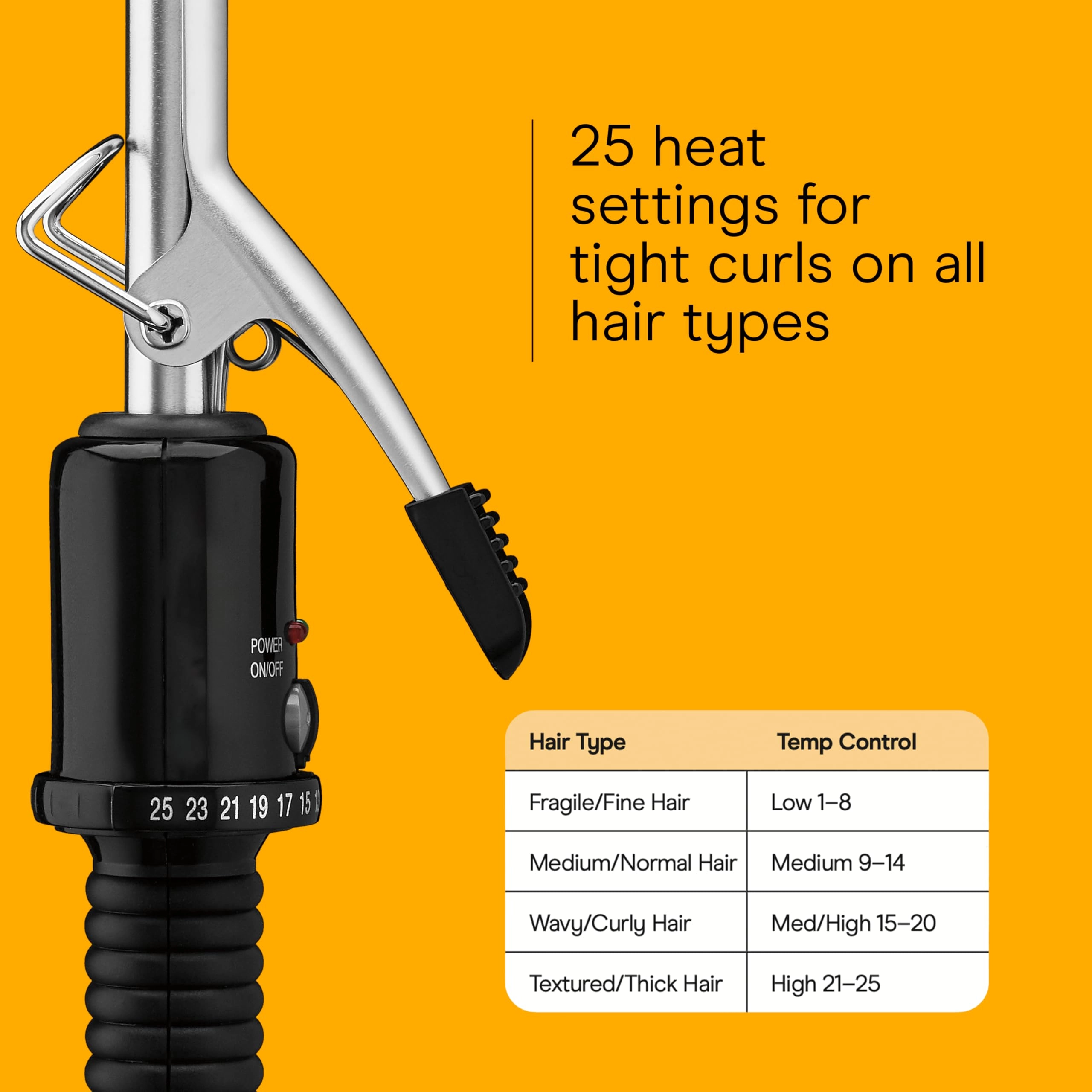 Instant Heat Curling Iron - 1/2-inch