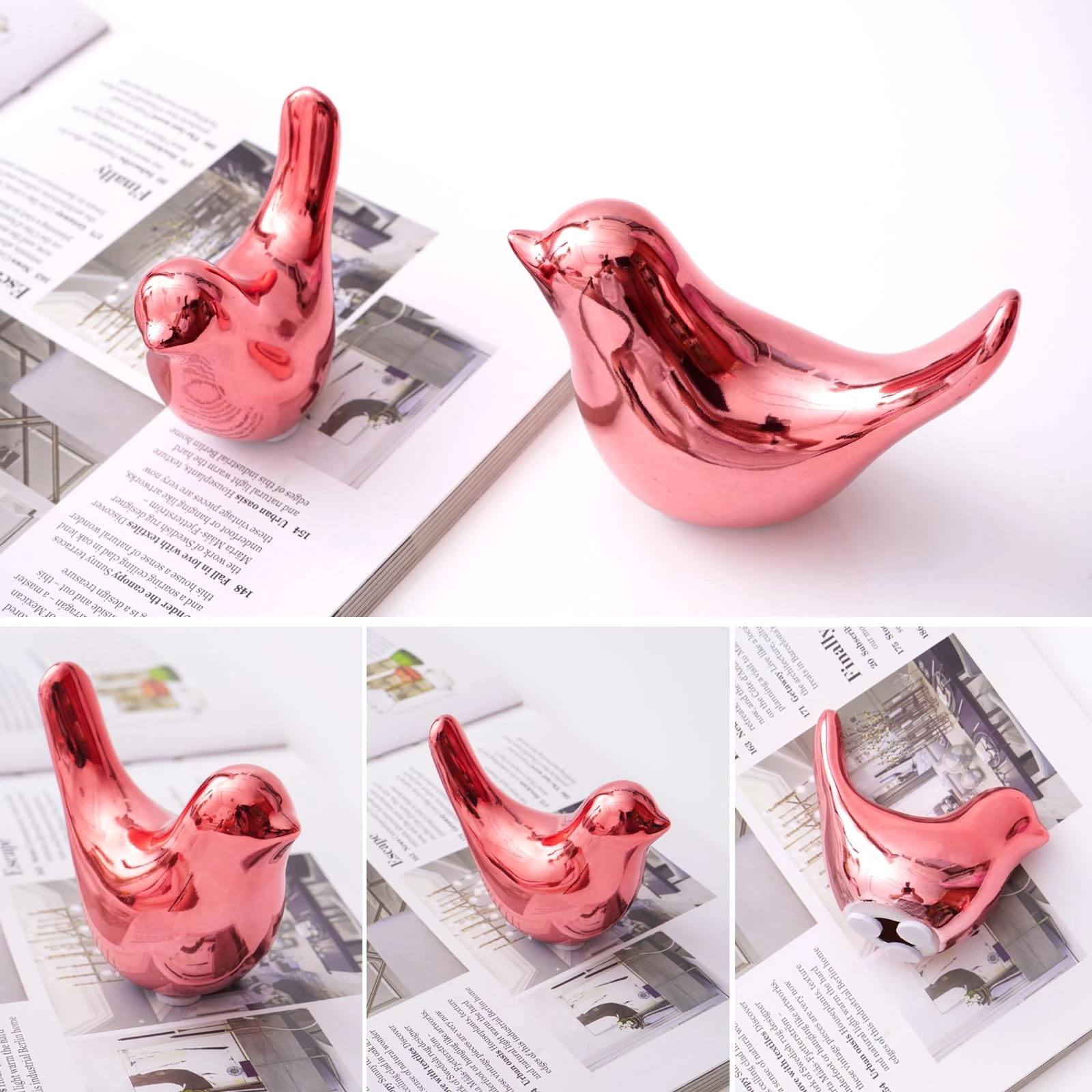 White Birds Statues - Ceramic