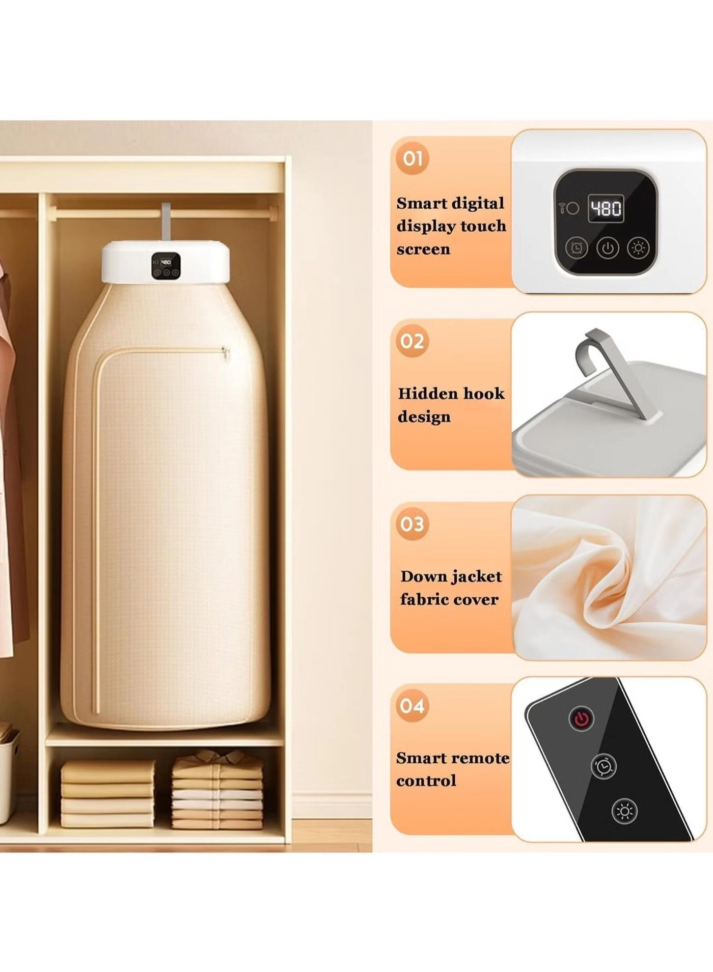Folding dryer - 5-10 kg 600W