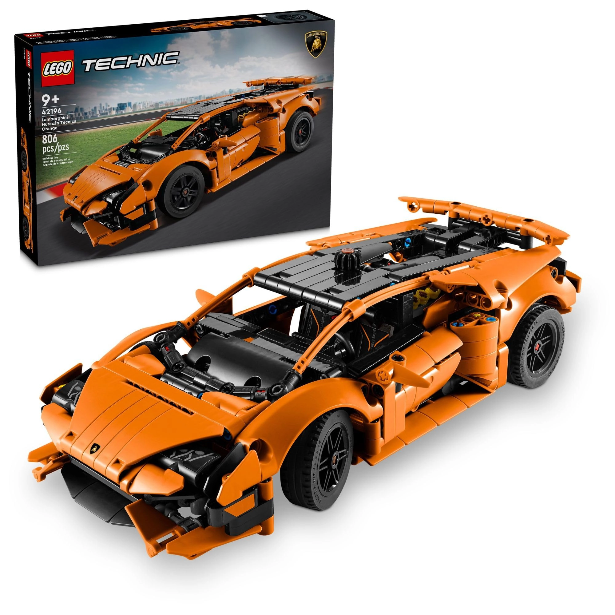 LEGO Technic Lamborghini Huracán Tecnica (42196) - Ages 9+ V10 engine