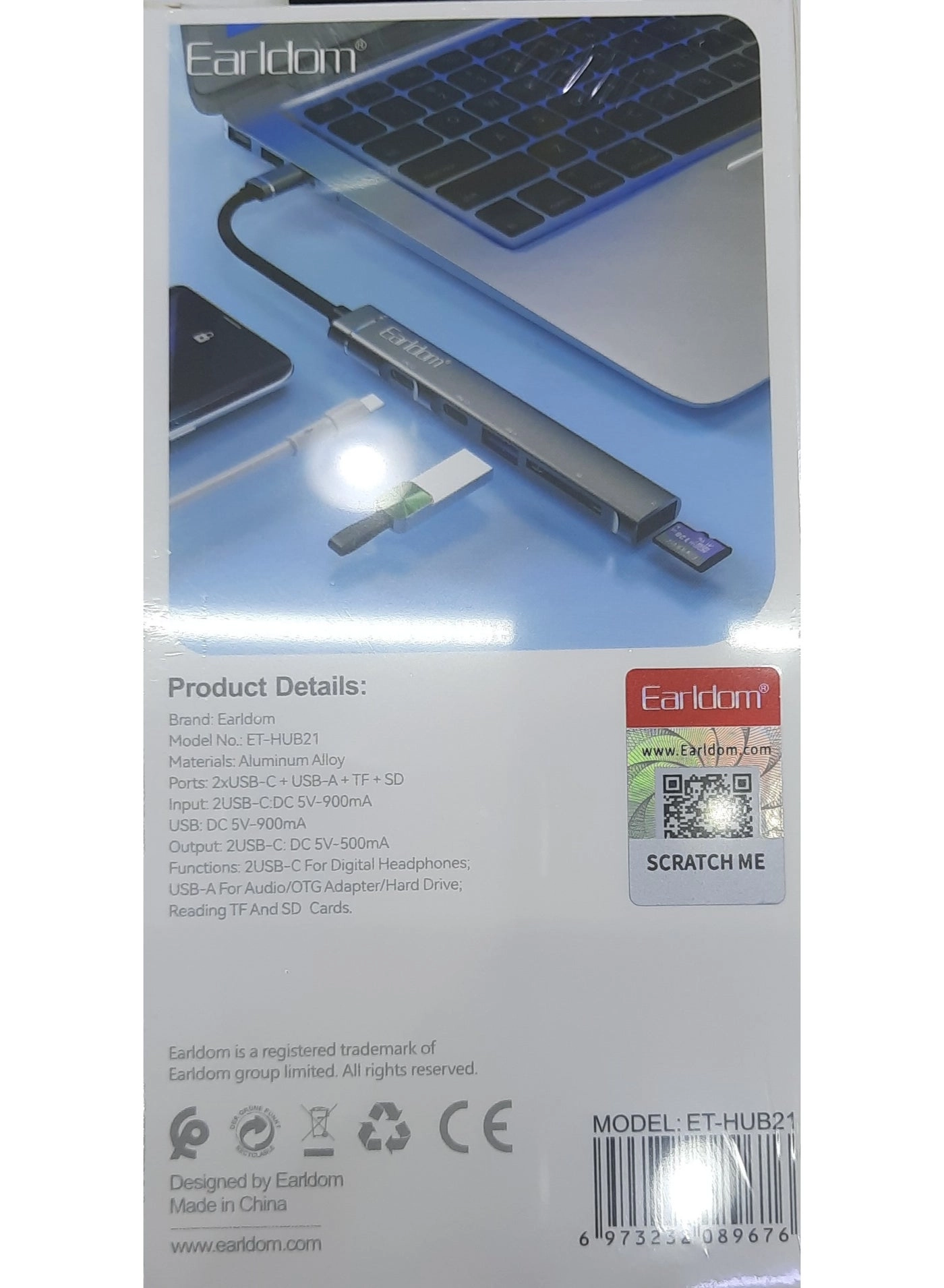 W18 Type C Hub - 3 USB HDMI 3D/TF